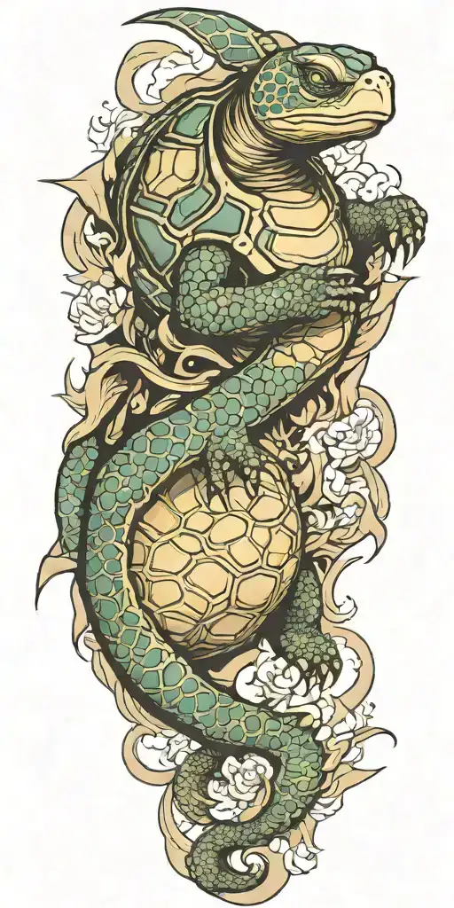 Turtle Dragon Sleeve