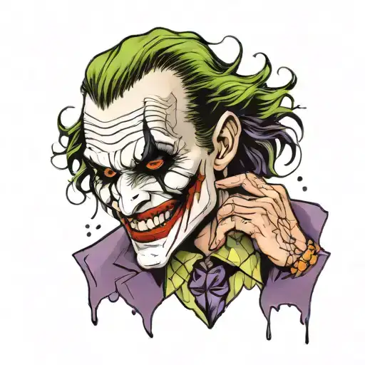 The Joker Crying