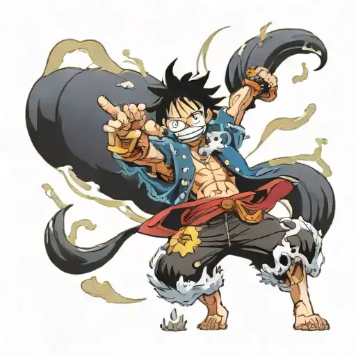 Onepiece Luffy Gear & Demon Slayer Fighting