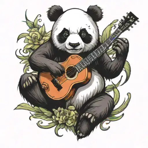 Panda Playing Guitar