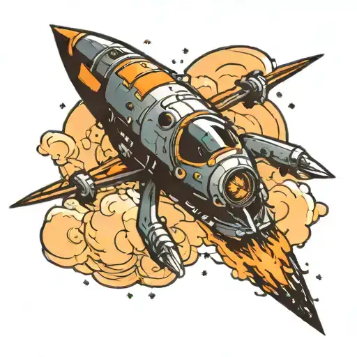 Space Ship Taking Off