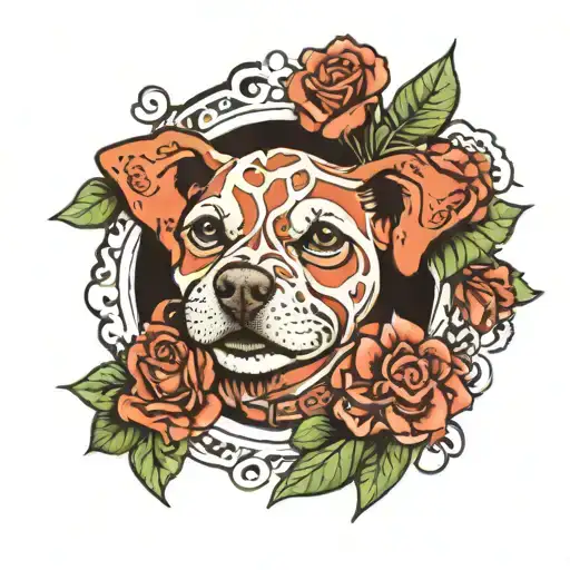 Time Flies Card Featuring Dog