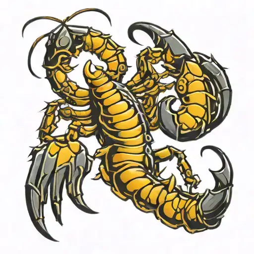 Scorpion Rearing Up To Fight