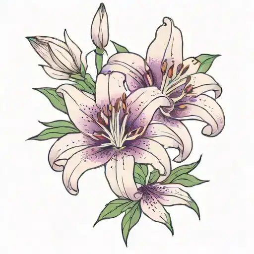 Purple Lily Flower
