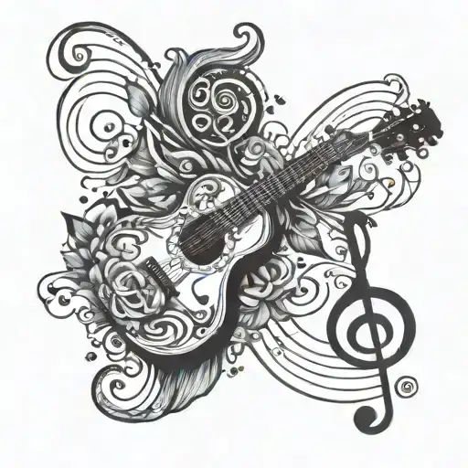 Guitar Merging In A G Clef