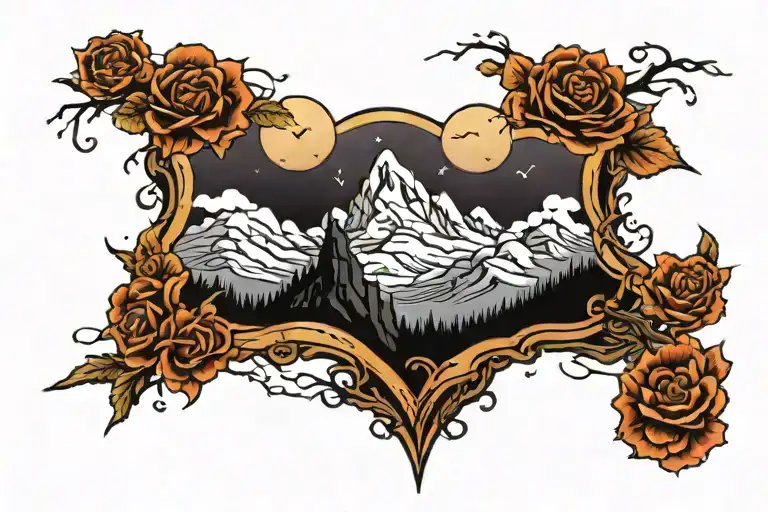 Stormy Night On Top Of A Mountain Peak