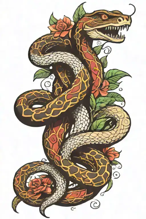 Letter With No Paper Insted A Snake Wrapping