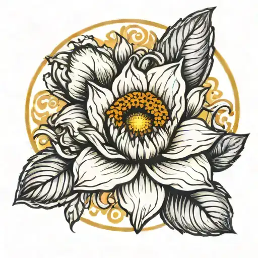 September Birth Flower 2006 With A Halo