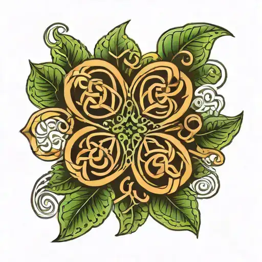 Clover And Celtic Knot