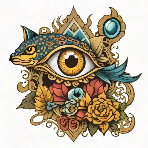 Evil Eye Surrounded With Elora And Zander