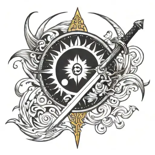 Sword Moon Sun Water Balance