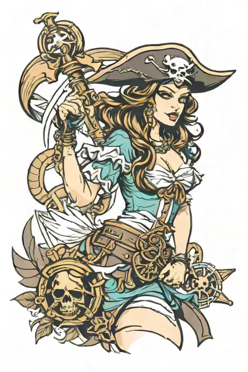 Pirate Girl Pinup