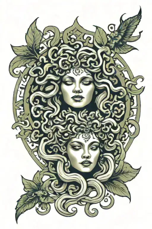 Mandala Com Medusa Head
