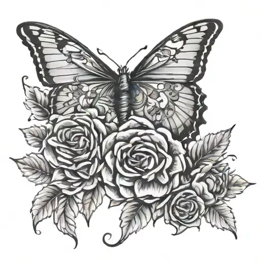 Mother And Daughter Flowers Wrapped With The Flowers Being January And Februarys Birth Flowers