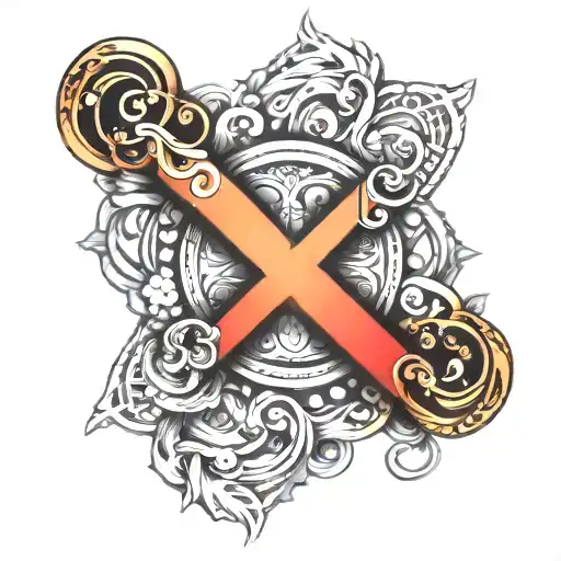 Infinity Symbol And V