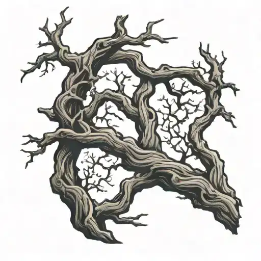 Arched Dead Tree Intertwined