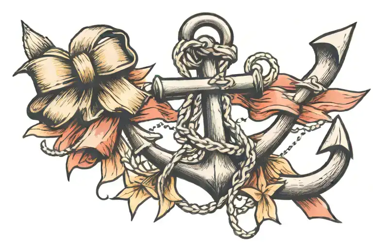 Anchor With A Cheer Bow