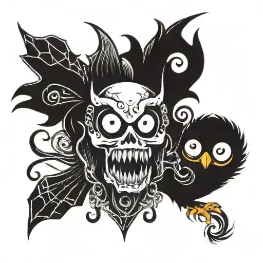 Bendy The Ink Demon And The Crow Logo