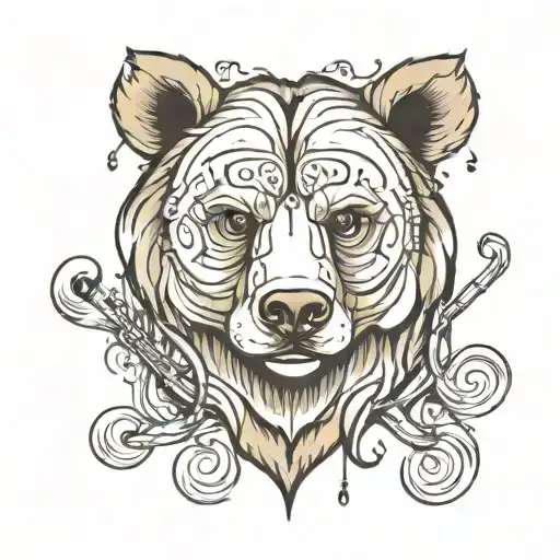 Bear Head Surrounded My Music