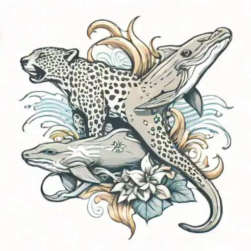 Cheetah Elephant And Dolphin