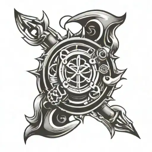 Onfinity Symbol And A V Twin Engine