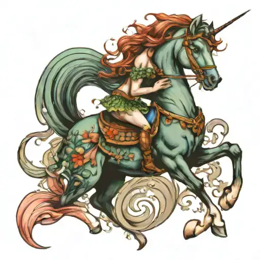 A Mermaid On A Horse