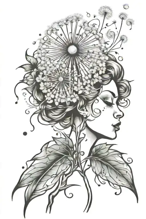 Blowing Dandelion Flower Blooming