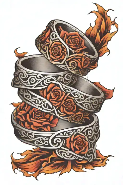 Wedding Bands Intertwined