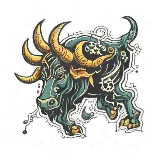 Picses Taurus Zodiac Sign Puzzle Piece