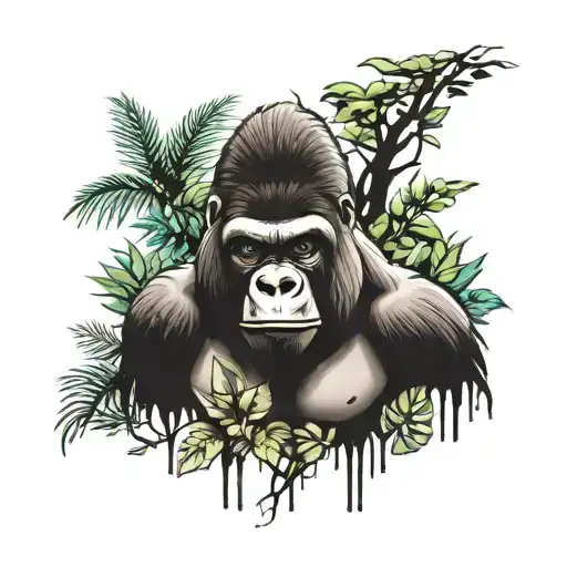 Gorilla In The Forest