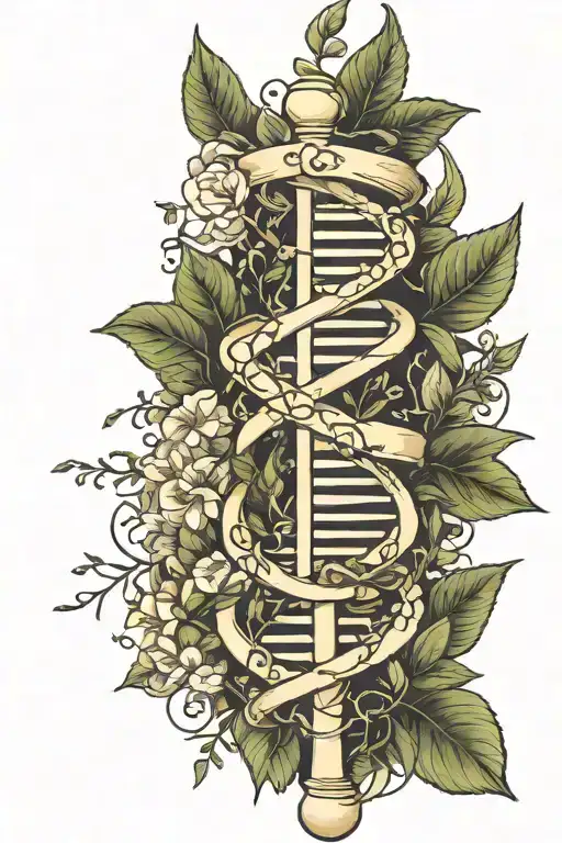 Overgrown Dna Strand