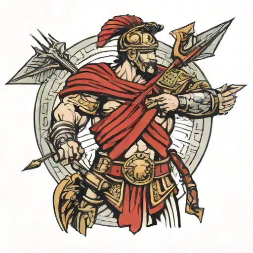 Roman Soldier Arrows To Chest