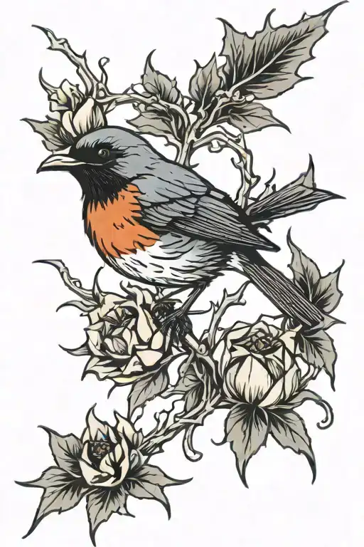 Robin Sunrise Thorns