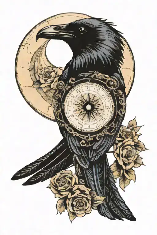 Raven Holding Moon Phases