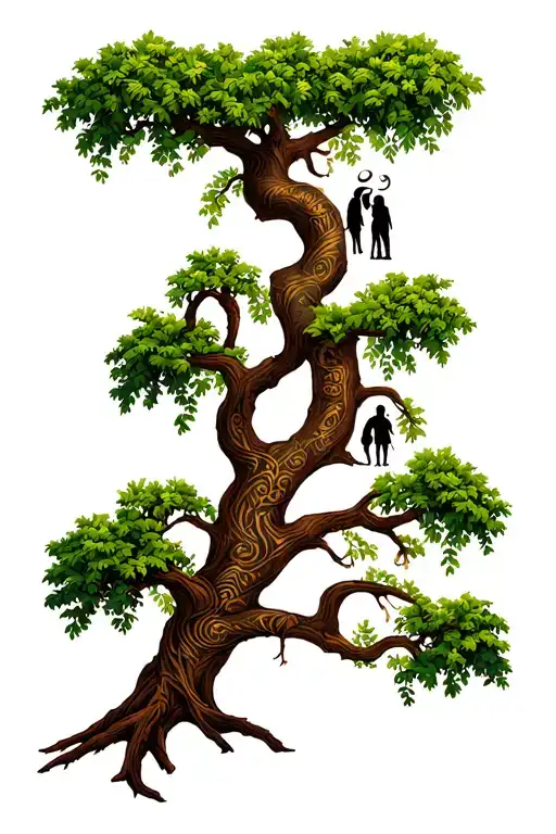 Family Tree With Each Family Member