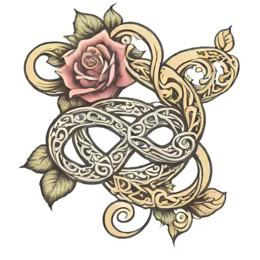 Infinity Symbol With Grandmother And Grandfather