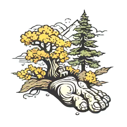 Mountain Tree Dog Paw