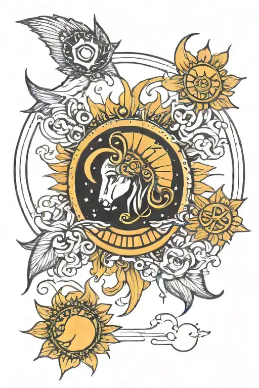 Aries Sun And Moon Venus Symbols Incorporated