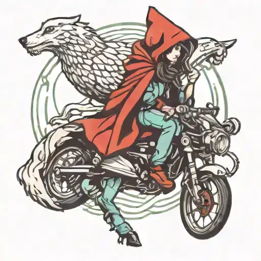 Riding Hood Standing