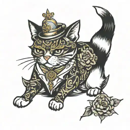 Cat Wedding Money Tired