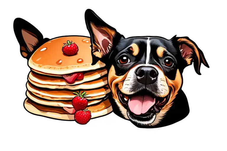 Dog Face And Pancakes