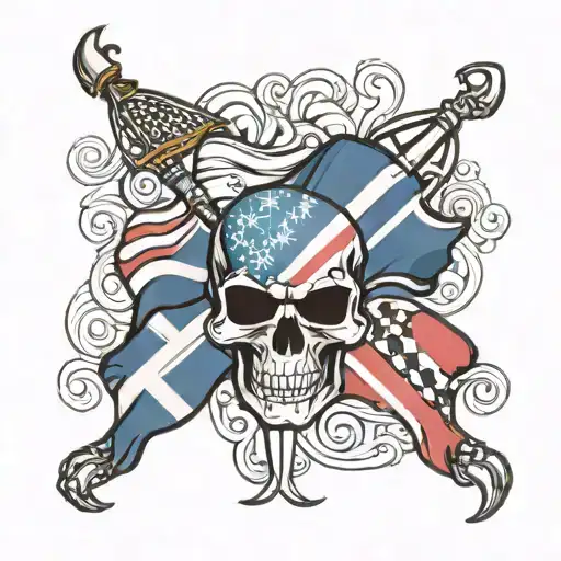 American And Scottish Flag Morphing