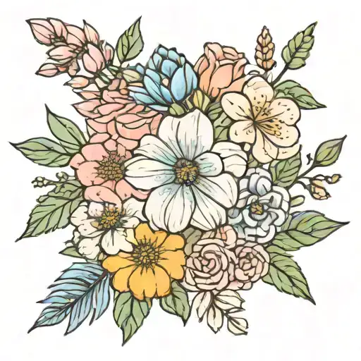 February Birth Flower And December Birth Flower Bouquet