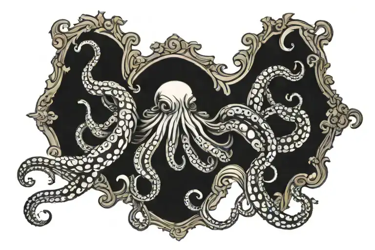 Water Octopus On Elbow Length