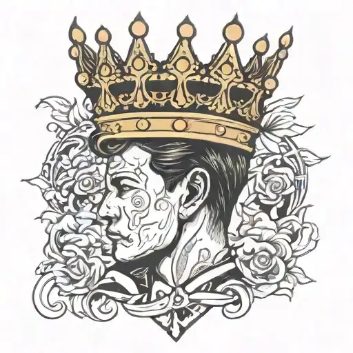 Cory With King Crown Hanging