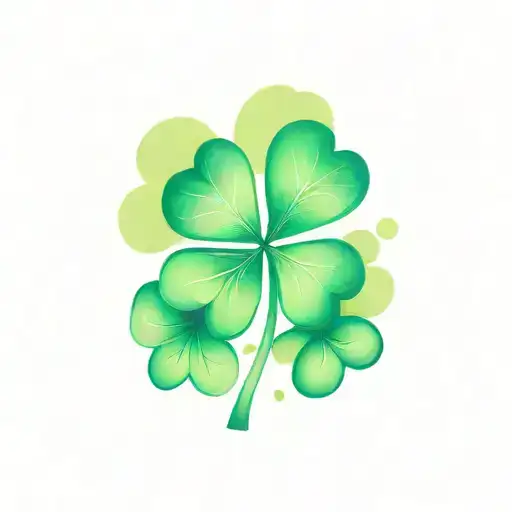 Shamrock Interlocking Hearts Symbolizing Love