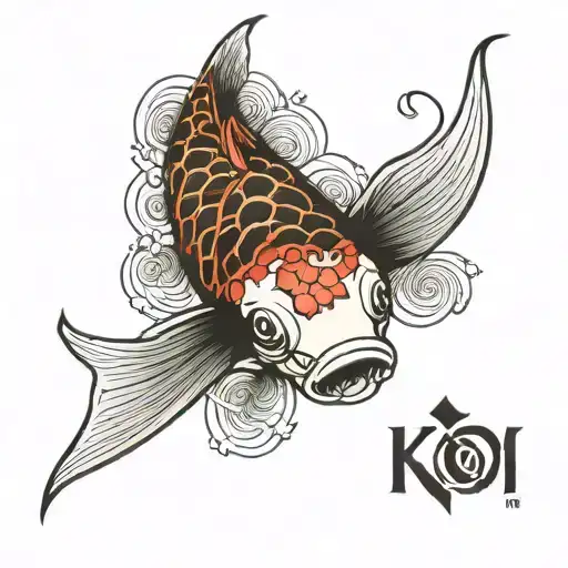 Koi Fish Transforming Jap Patterns