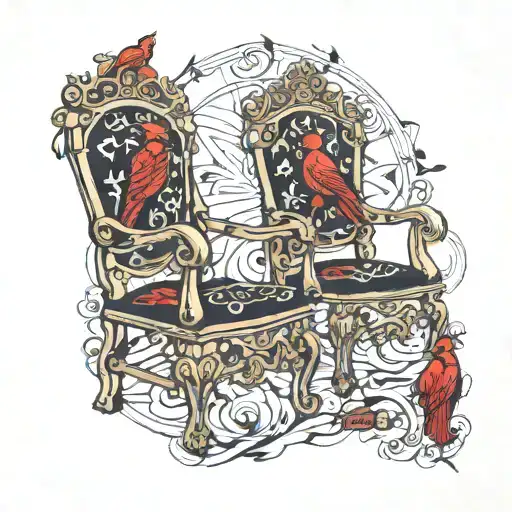 Beaxh Chairs And Cardinal
