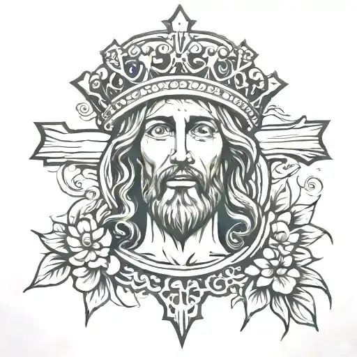 Jesus Wooden Crown With Cross
