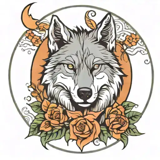 Wolf With Moon King
